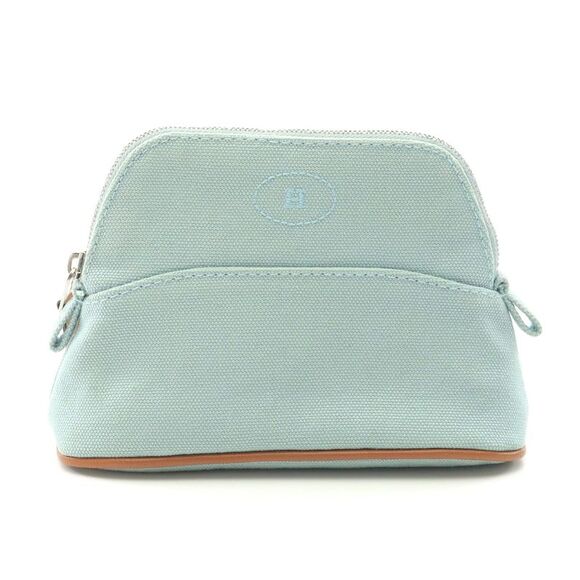 Hermes Bolide Pouch 15 Mini Eucalyptus Canvas - Picture 1 of 7